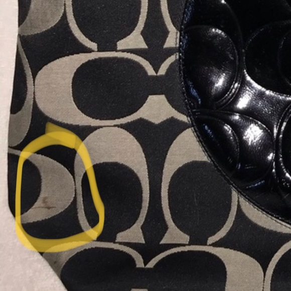 Black Coach Tote - Picture 7 of 7